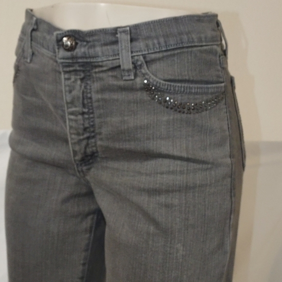 NYDJ ⭐️ Charcoal Gray Embellished Jeans - Picture 3 of 10